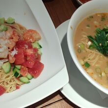 冷麺と担々麺