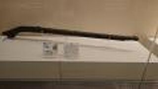 実物の火縄銃は、大きいな、と感じました