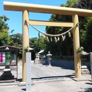 灯台近くにある歴史ある神社