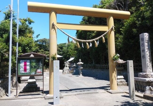 灯台近くにある歴史ある神社