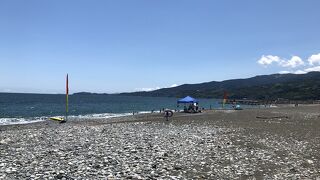 小田原駅近くの海水浴場