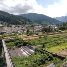 「ホテルおもだか」から見たところです。