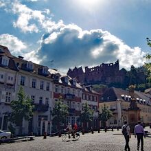 ハイデルベルグ城が望める広場