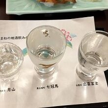 地酒セットをいただきます