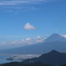 富士山と駿河湾の景色