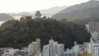 宇和島城が見えます