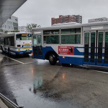 路線バス（産交バス）の様子