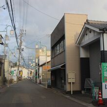 本陣前のあたり