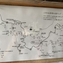 周辺の登山道マップ
