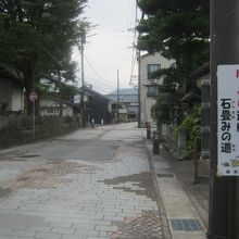 国分寺付近の寺町通の様子