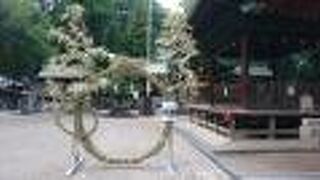 境内の茅の輪が印象に残りました