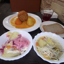 ここで食べた料理