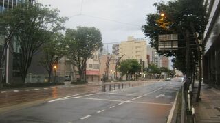 福井鉄道も並行して走る大通りです。