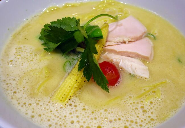 A restaurant where ramen noodles are served with a very sophisticated look and taste