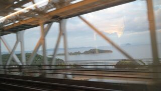 列車で通りました