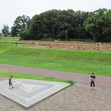 ハニワバルコニーから後円部分