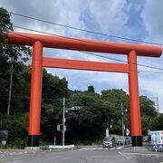 関東平野を一望できる温泉街