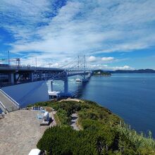 道の駅うずしおからの　眺め