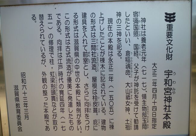 本殿が立派な宇和宮神社