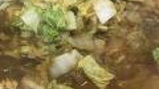 ニンニクたっぷりのラーメン