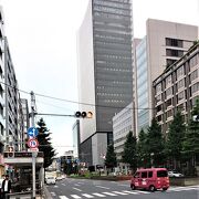 東京駅八重洲口正面の大通り