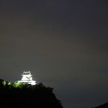 犬山城の夜景。