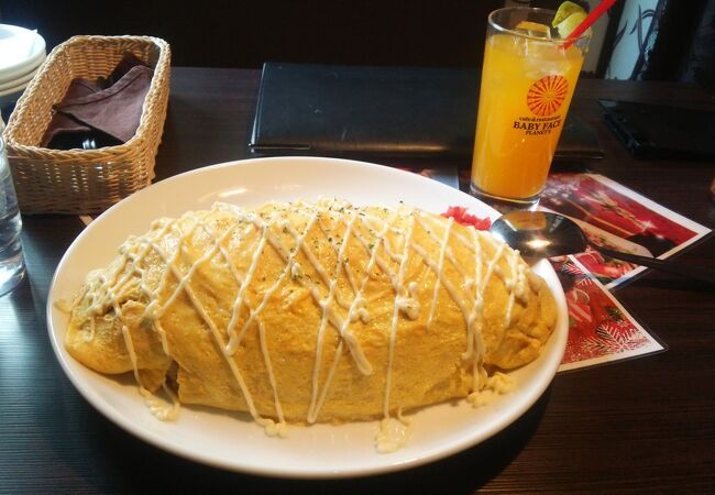 どデカいオムライスが食べられるお店