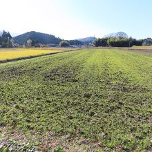 「決戦地」近くの畑