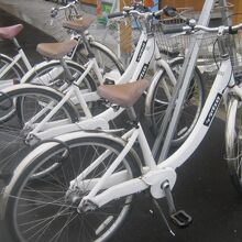 白老町のレンタサイクル「シラヴェロ」の自転車の一例