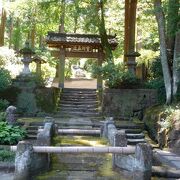 自然に囲まれた素朴な雰囲気のお寺