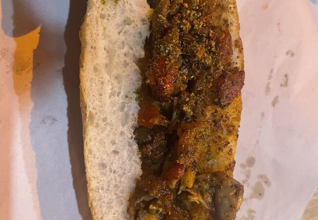 公園近くの屋台