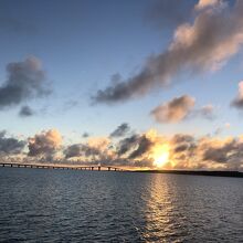 サンセットビーチからの夕焼け