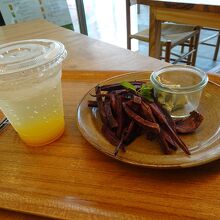 紅芋のポテトフライ