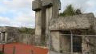 民家の中にひっそりと残る戦争の跡かた