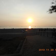 素敵な夕日です