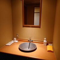 トイレ向の洗面所も洒落ています。