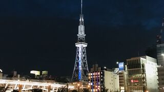名古屋テレビ塔の昼と夜