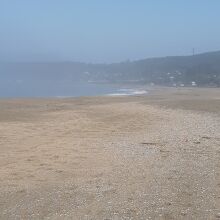 …南端の白浜海水浴場が遠く見えて来た時にはホッ！