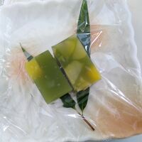 朝食に、甘味付き。あっさり味で、おいしかった