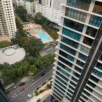 窓からの眺め。26階だったので結構高いです。