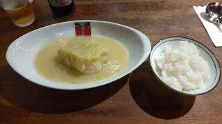 新宿の老舗洋食店でロールキャベツシチュー