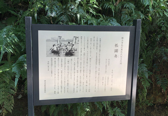 富岡八幡宮内に立札があります。