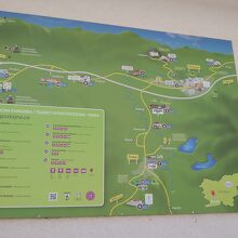 プレジャマの集落の地図