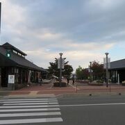 女川駅前に整備されたショッピングモール