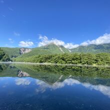 鏡ばり大正池