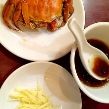 龍城飯店の「上海蟹」