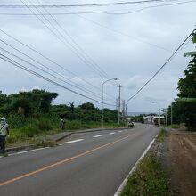 上多良間バス停、どうやら吹道川は１つ手前でした・・・