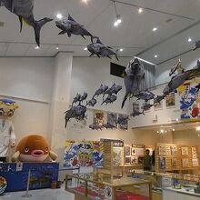地元の展示スペースも