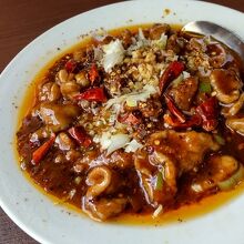 ピリ辛ホルモン炒め