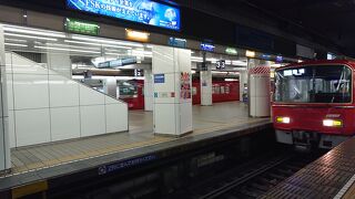 名鉄名古屋駅から、準急豊明行に乗車